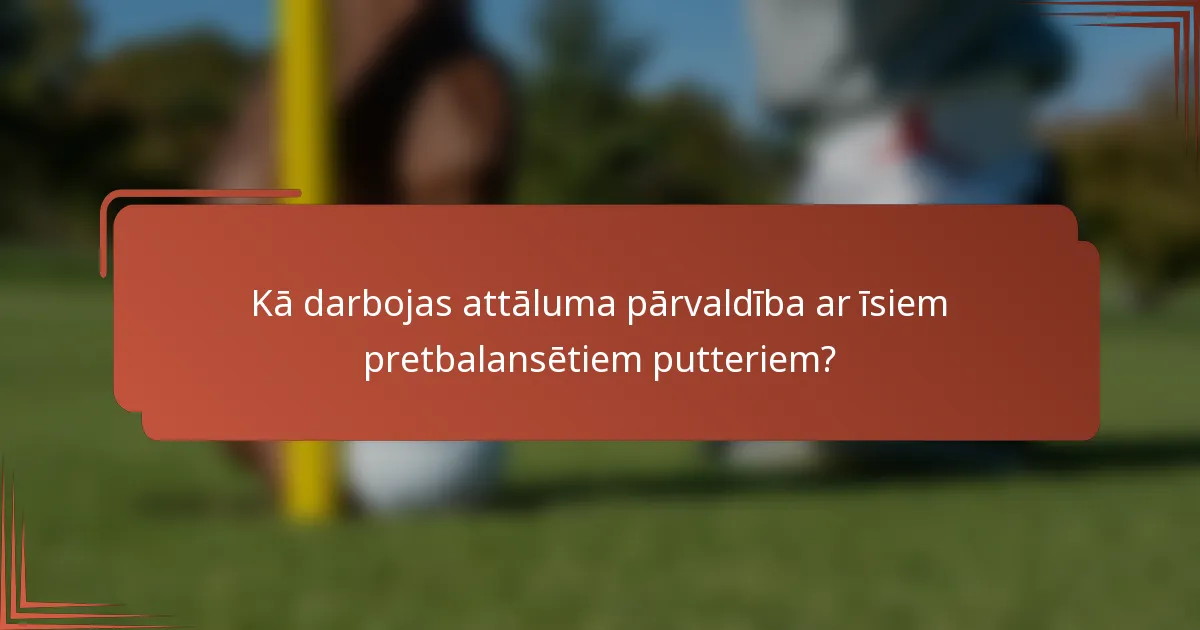 Kā darbojas attāluma pārvaldība ar īsiem pretbalansētiem putteriem?